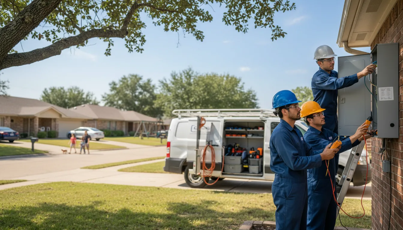 Certified electrician providing emergency electrical services in Cameron, IL